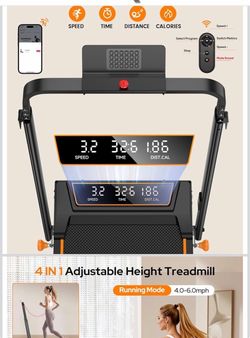 New walking pad with inclined