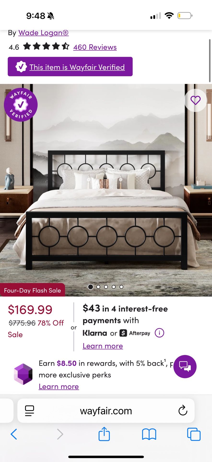 WHITE VERSION QUEEN BED FRAME
