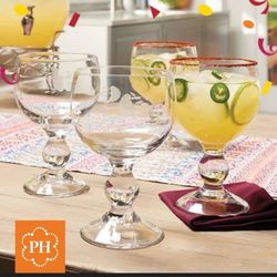 PH Crystal Glass set of 4 New