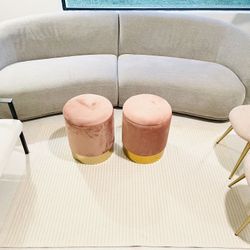 CB2 Queen Bed, Media Cabinet/ Dresser, West Elm Stools + More! 