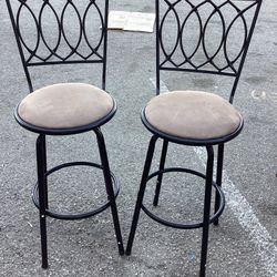  Adjustable 360 Degree Rotation Counter Stools (Set Of 2) 