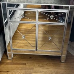 Mirror End Table or Night Stand