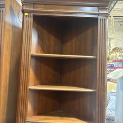 Wood Corner Cabinet Bookcase side 18cm*25cm front