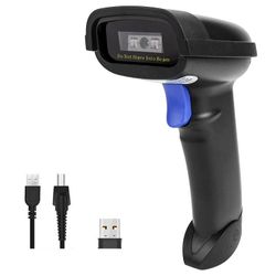 NETUM Bluetooth Barcode Scanner, Compatible with 2.4G Wireless & Bluetooth Function & Wired Connection, Connect Smart Phone, Tablet, PC, CCD Bar Code 