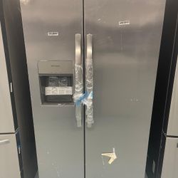 36” Frigidaire Side By Side Refrigerator With Ice Maker
