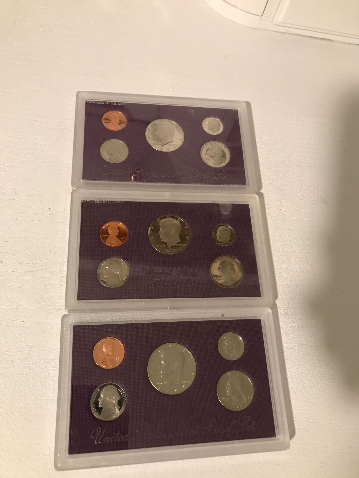 US proof sets . Coins.