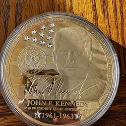 John F. Kennedy Crystal-inlaid Commemorative Coin