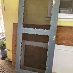 Antique Screen Door,,