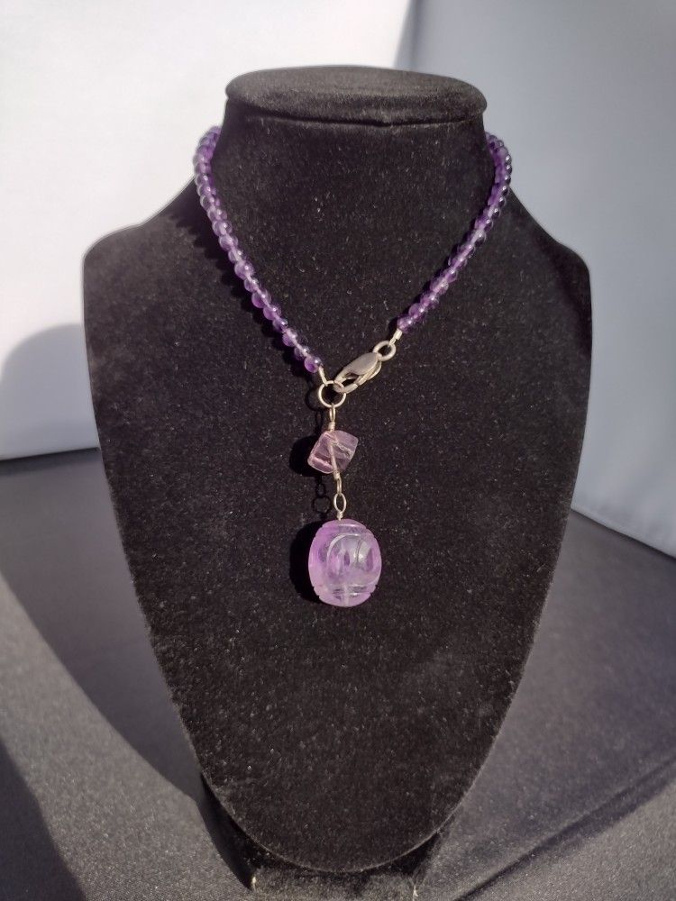Amethyst & Sterling Silver Choker