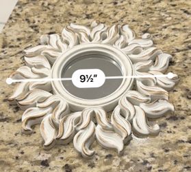 Sunburst Decorative Wall Mirror 9.5 Inch