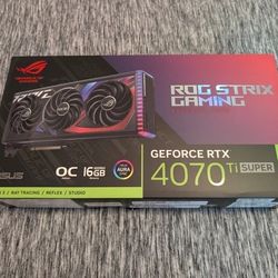 ASUS ROG STRIX GeForce RTX 4070 Ti SUPER O16G GPU for GAMING Graphics Card