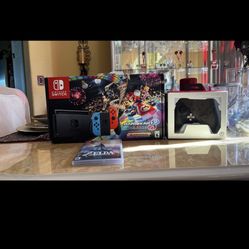 Nintendo Switch MK8 Bundle, Legend of Zelda:Breath of the Wild, Extra Controller