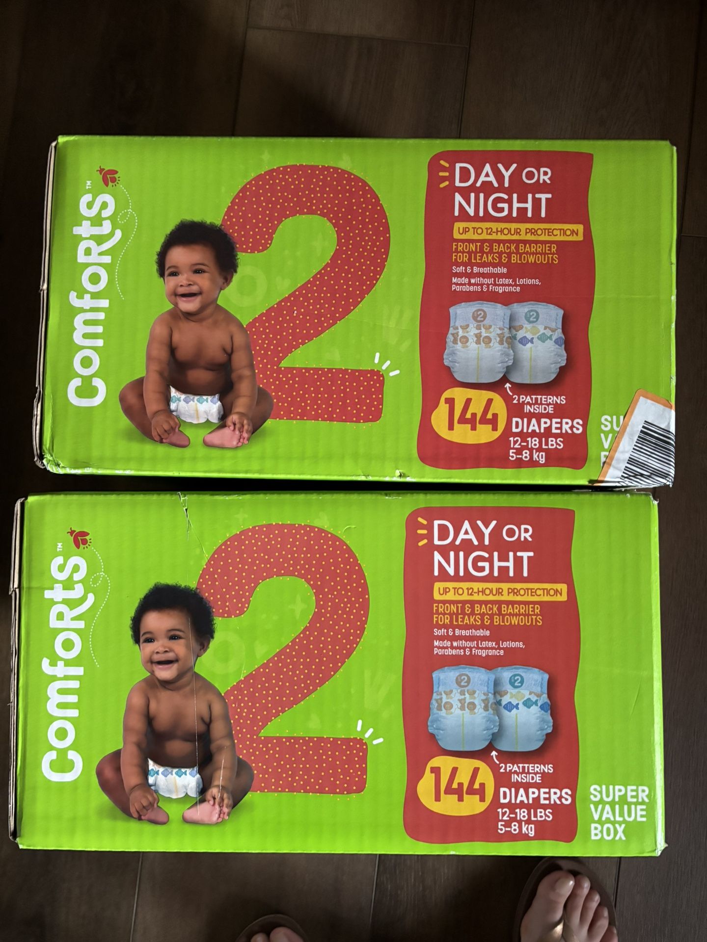 4 Boxes Of Size 2 Diapers Brand New