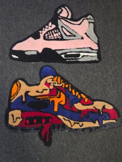 Custom sneaker rugs (His & Hers)  $100