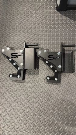 Fitvids J-Shaped Spotter Arms (Pair) - 3x3 Power Rack Attachment
