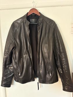 All Saints Men’s L/XL leather motorcycle jacket