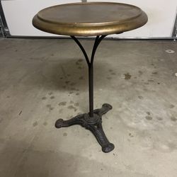 Pottery Barn Cast Iron Round Side Table