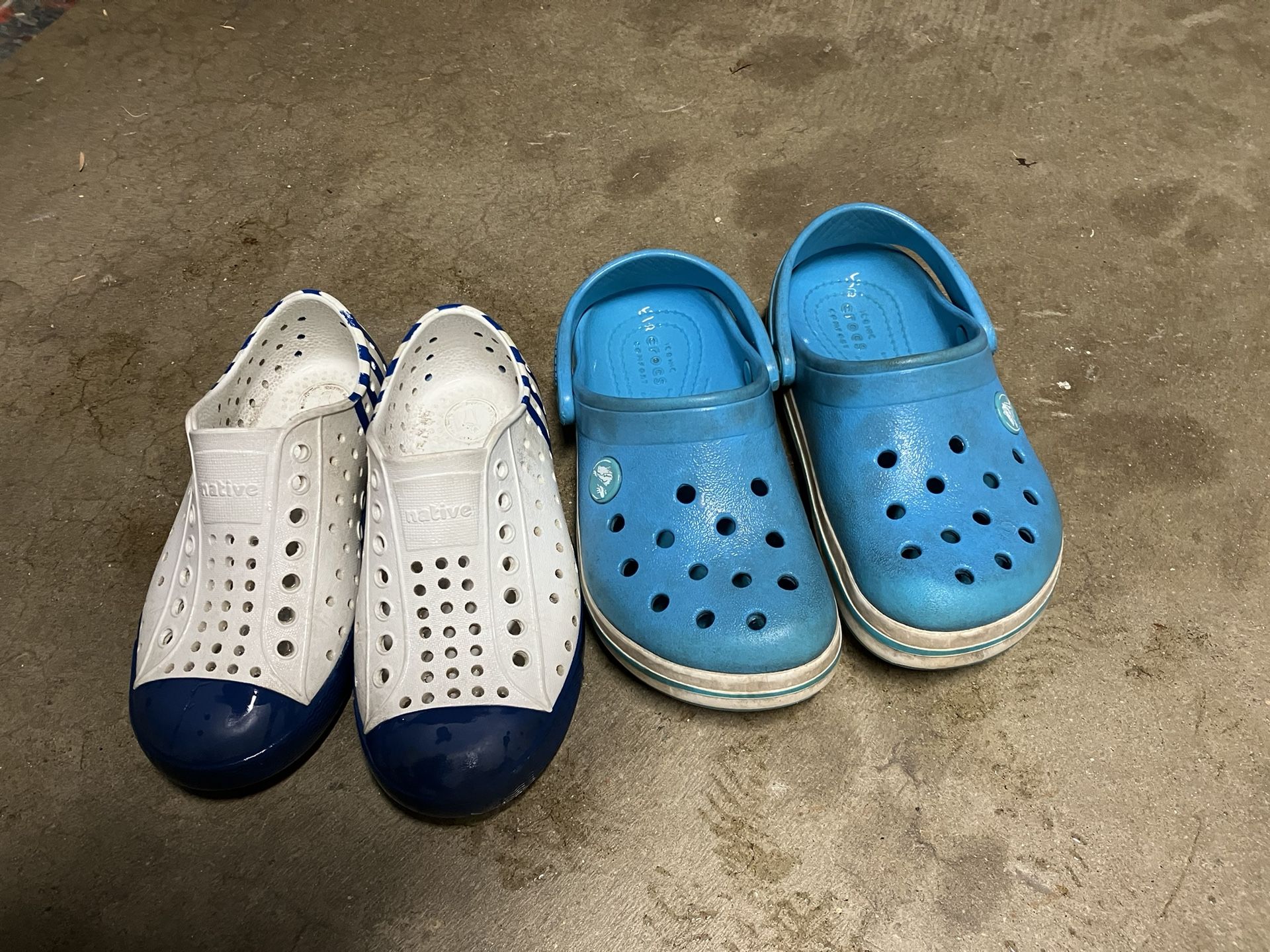 Crocs and Natives Size 10