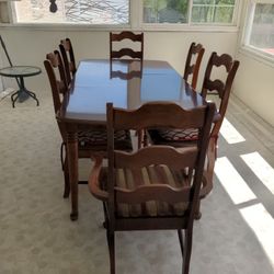 Dining Table Six Chairs