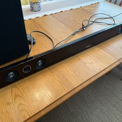 Samsung Soundbar And Subwoofer