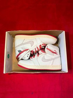 Air Jordan 1 High White Red Sneakers