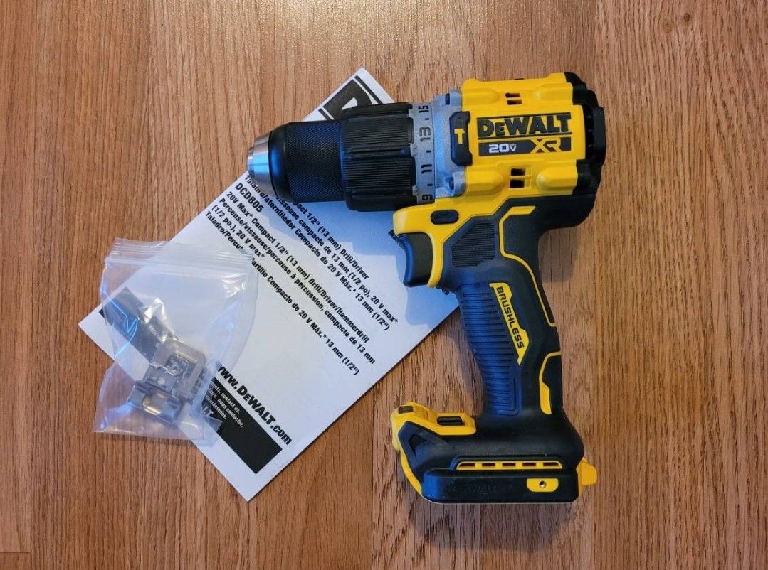 New Dewalt 20v XR Hammer Drill Brushless Cordless Tool-only $90 Firm, Pickup Only