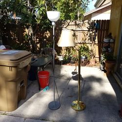 Two Floor Lamps $8 Each Good Clean Condition 