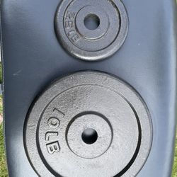 10 & 2.5 Pound Weight Plates