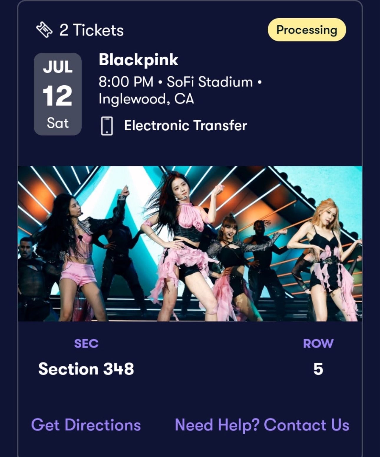 Black Pink Tickets 