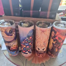 Tumblers Custom Stainless Steel Disney, Cat Dog Etc