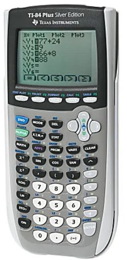 TI 84 Plus Silver Edition Graphing Calculator