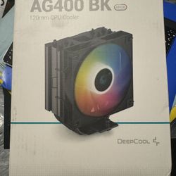 DeepCool AG400 BK ARGB Single-Towering CPU Cooler, 120mm Static ARGB Fan Gammaxx