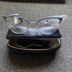 Vogue Prescription Sunglasses/ Glasses 53-18 Azurie/Silver