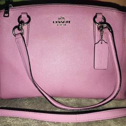 Purple Coach Hand Bag/crossbody 