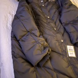 Brand New London Fall Coat Woman Size 3X/4X Full length fur collar retail Macys  $350 / 🔥🔥SALE PRICE $99 $99 🔥🔥