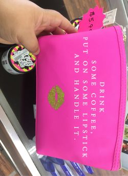 Pink tote bag