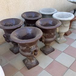 New Flower Pots Made Out Of Cement 