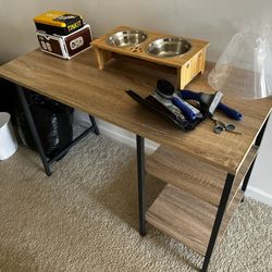 Desk With Open Drawers