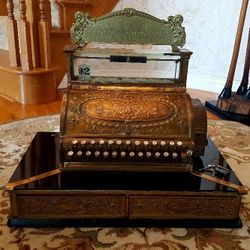 Amount Purchased 2 Drawer Bar Cash Register Professional Bronze