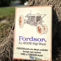 Fordson Tractor Sign 12”x16”