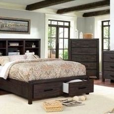 Brand New 4 PC Rustic Storage Bedroom Set