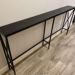70in Picture Frame Console Table