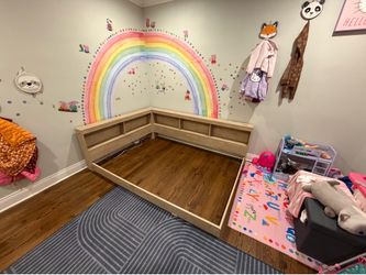 Full size kids bed with mattress