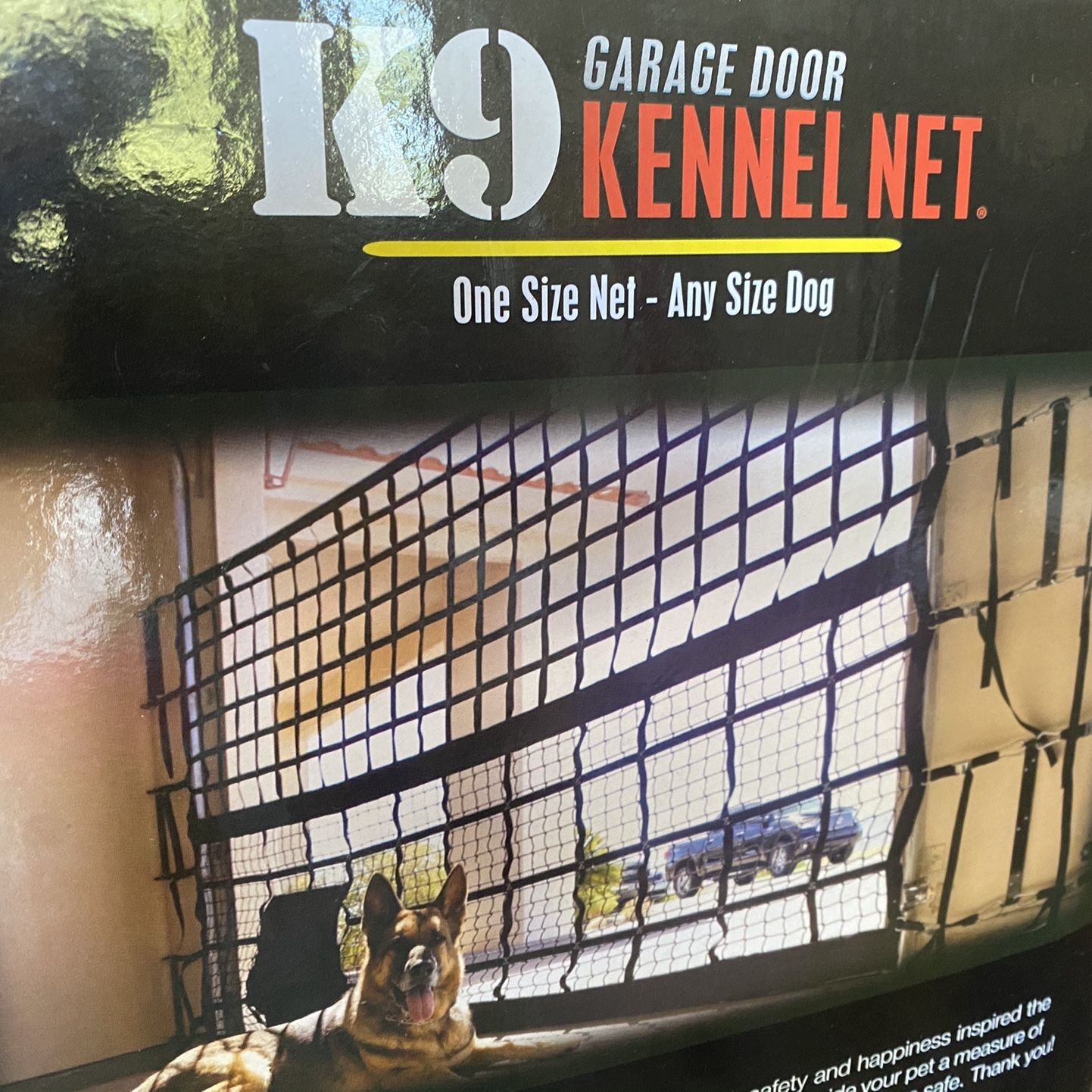 Garage door Kennel Net/ Gate