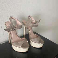 Snake Skin Looking Heels