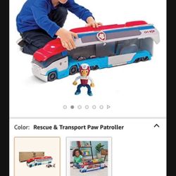 Paw patrol rescue and transport vehicle / toddler / toy 
