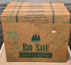 Bio-Save HD Self Standing Recyclable 30 Gal Lawn & Leaf Bags Qty 30 NEW