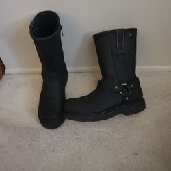 Steel Toe Biker Boots