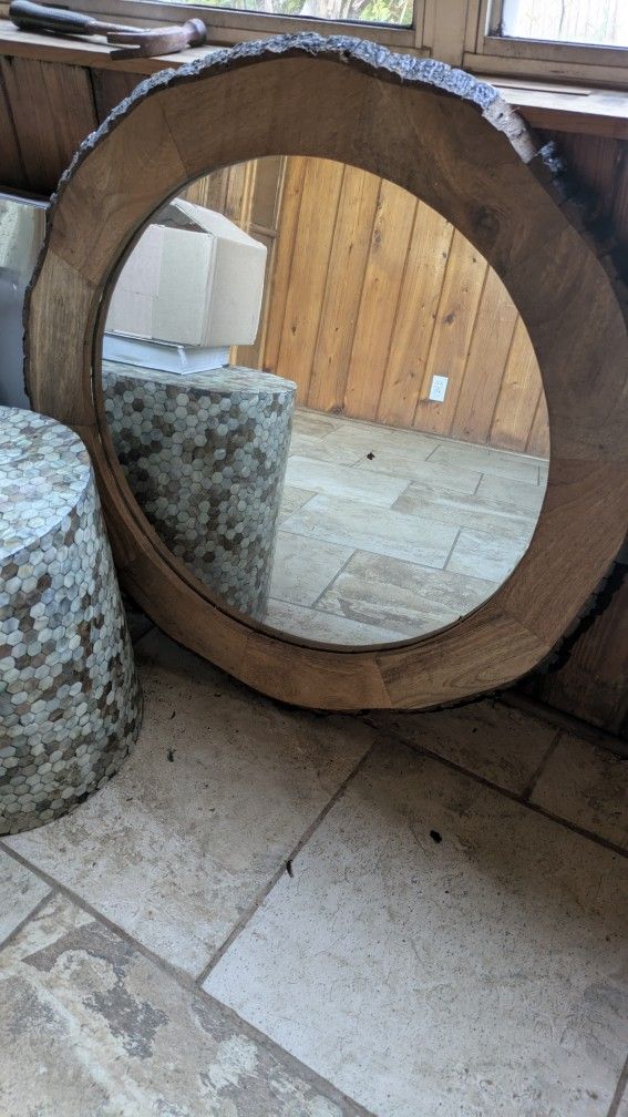 Rustic Wood Mirror