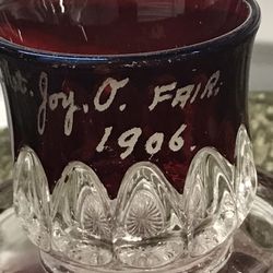 Antique Small Bud Vase  Kings Crown Glass  1906